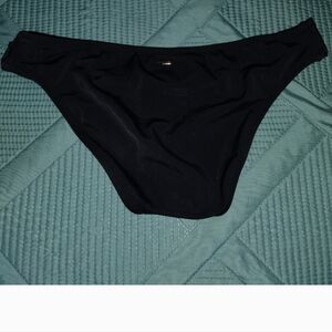 Black Bikini Bottom - Classic Solid Swimwear